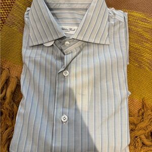 Men's Blue Striped Shirt